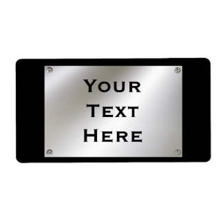 Étiquettes de plaque signalétique personnalisée en