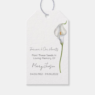 Étiquettes de pochette de graines de calla lily po