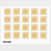 Étiquettes de pot de miel à motif d'abeille aquare (Feuille)