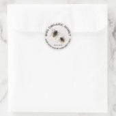 Étiquettes de pot de miel Abeille à miel Nid d'abe (Sac)