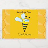 Étiquettes de pot de miel faits maison - Étiquette (Étiquettes simples)