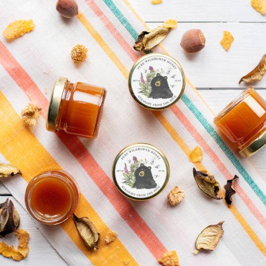 Étiquettes de pot de miel | Miel de rucher d'abeil