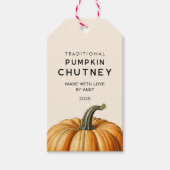 Étiquettes de pot de nourriture de chutney de citr (Devant)
