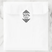 Étiquettes de pourcentage de réduction pour boutiq (Sac)