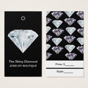 Étiquettes de prix de bijoux diamant personnalisé