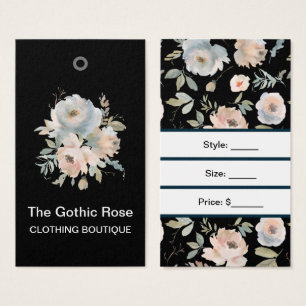 Étiquettes de prix de fleurs de roses aquarelles p
