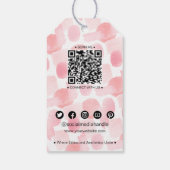 Étiquettes de prix de l'habillement Abstrait Chic (Dos)