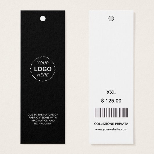 Étiquettes de prix de magasin de code-barres de lo (Devant & derrière)