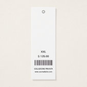 Étiquettes de prix de magasin de code-barres de lo (Dos)