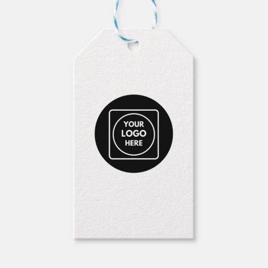 Étiquettes de prix de texte de code QR de logo min (Devant)