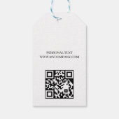Étiquettes de prix de texte de code QR de logo min (Dos)