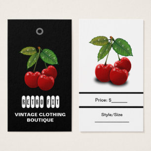 Étiquettes de prix de vêtements vintage bon marché