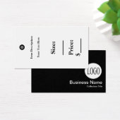 Étiquettes de prix Logo noir Étiquette de vente au (Bureau)