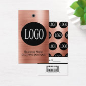 Étiquettes de prix Logo Or Rose avec Code-Barres (Bureau)
