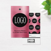 Étiquettes de prix Logo Or Rose Clair avec Code-Ba (Bureau)