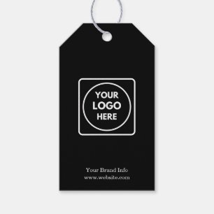 Étiquettes de prix noir Étiquettes de logo d'ent