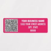 Étiquettes de produit avec code QR pour votre nom (Design 2)