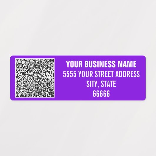 Étiquettes de produit avec code QR pour votre nom (Design 1)