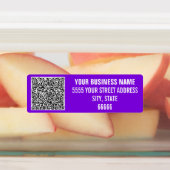 Étiquettes de produit avec code QR pour votre nom (Apposé)