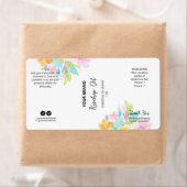 Étiquettes de produit de bouteille de dropper prof (En situation)