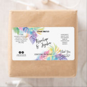 Étiquettes de produit de bouteille de gouttelette  (En situation)