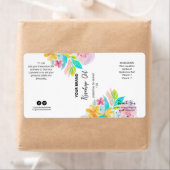 Étiquettes de produit de bouteille de gouttelettes (En situation)