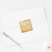 Étiquettes de produit d'extrait de vanille Kraft v (Enveloppe)