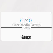 Étiquettes de produit étanche personnalisés (Design 1)