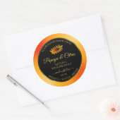 Étiquettes de produit noir Parties scintillant ora (Enveloppe)