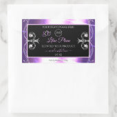 Étiquettes de produit noir violet brillant avec lo (Sac)