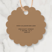 Étiquettes de produit pour les oeufs frais de ferm (Dos)