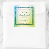 Étiquettes de produit turquoise de Parties scintil (Sac)