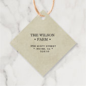 Étiquettes de produit vintage Farm Kraft (Dos)