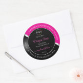 Étiquettes de produits Black Wavy et Logo rose cha (Enveloppe)