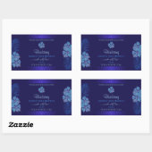 Étiquettes de produits bleu exotique Turquoise Haw (Feuille)