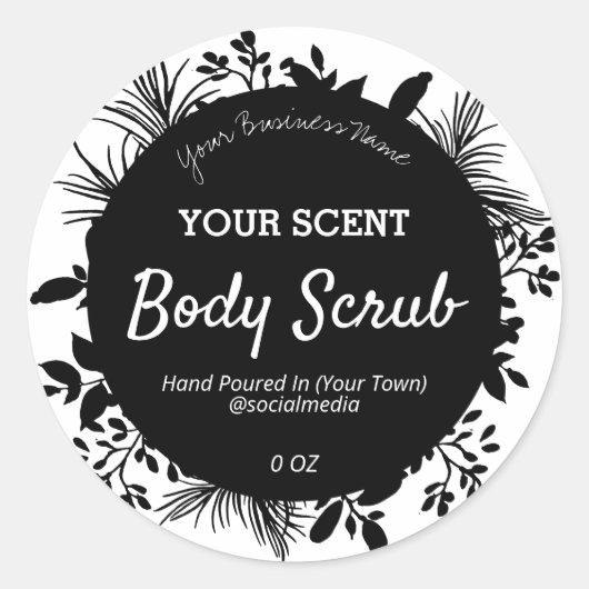 Étiquettes de produits botaniques remarquables (Devant)