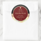 Étiquettes de produits Classy Noir Noir Bourgogne  (Sac)