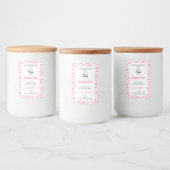 Étiquettes de produits Cloud blanc et rose avec lo (Bouteilles)
