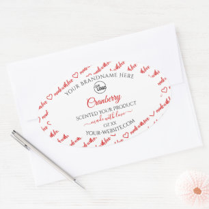Étiquettes de produits Cloud blanc et rouge avec l