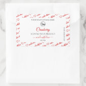 Étiquettes de produits Cloud blanc et rouge avec l (Sac)