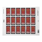 Étiquettes de produits d'abeille Étiquette noire (Feuille entière)