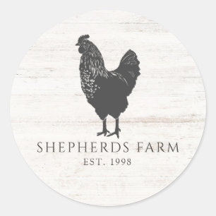 Étiquettes de produits de ferme en bois rustique v