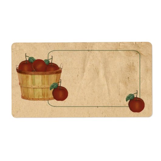 Étiquettes de produits de panier Apple (Devant)