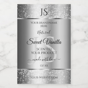Étiquettes de produits de Parties scintillant douc