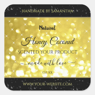 Étiquettes de produits de Parties scintillant Glam