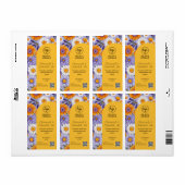 Étiquettes De Produits De Thé Calendula Et Chamomi (Feuille entière)