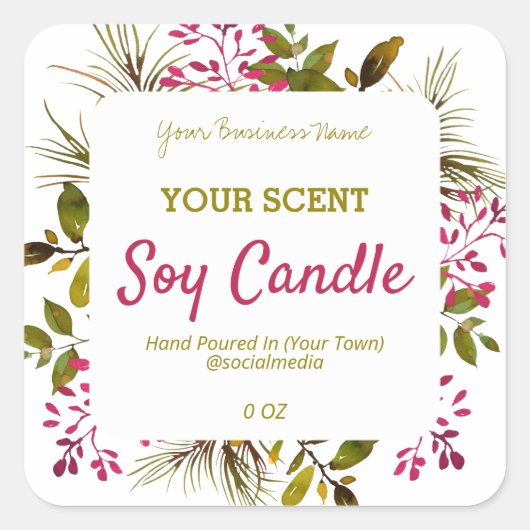 Étiquettes de produits de vaporisateur à feuille l (Devant)