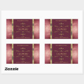 Étiquettes de produits d'or de Bourgogne avec Part (Feuille)