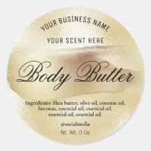 Étiquettes de produits en encre et feuille dorée d