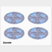 Étiquettes de produits floraux Lumineux Bleu Roses (Feuille)